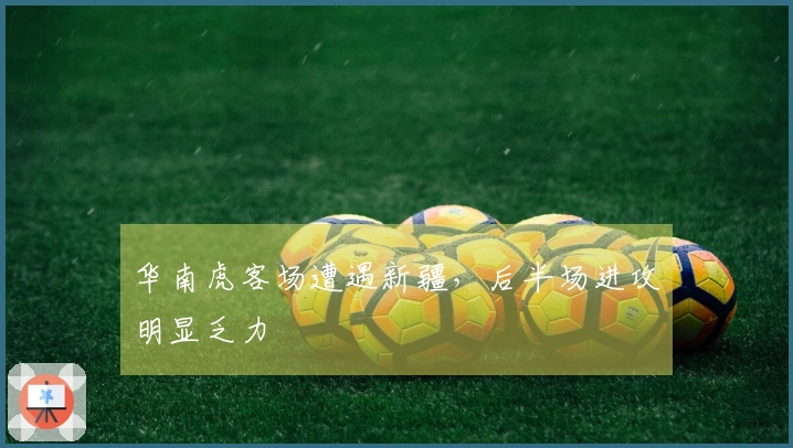 华南虎客场遭遇新疆，后半场进攻明显乏力